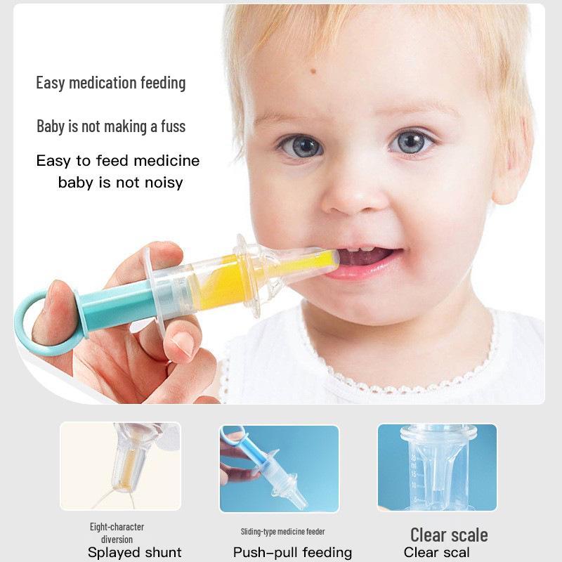 Newborn Anti-Choke Medicine & Water Feeder Syringe Pacifier