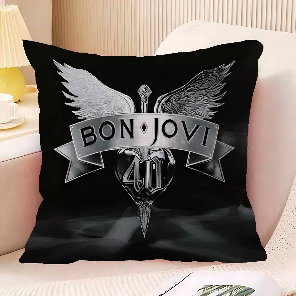 classic vintage BBON JJOVI BAND Personalized Pillow Cover Kids Bedroom Wild Party Decor Pillowcase kid Birthday shower Gift