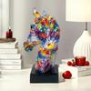 Home Living Room Entrance Bedroom Desktop Transfer Horse Head Ornaments Resin Crafts Creative Boutique Housewarming Gift