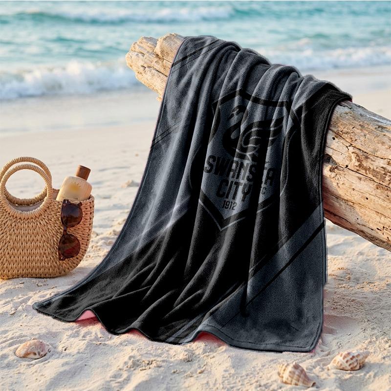 Swansea City Thema Strandtuch Weich Schnell?Trockenes Handtuch für den Sommerstrandurlaub beim Schwimmen