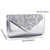 Glitter Bling,Shiny Elegant And Fashionable Envelope Clutch Bag, Party Wedding Handbag For Women Dinner Bag