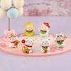 Cartoon Maneki Neko Ornaments Animal Figurine Cat Pig Model Lucky Wealth Desktop Car Decoration