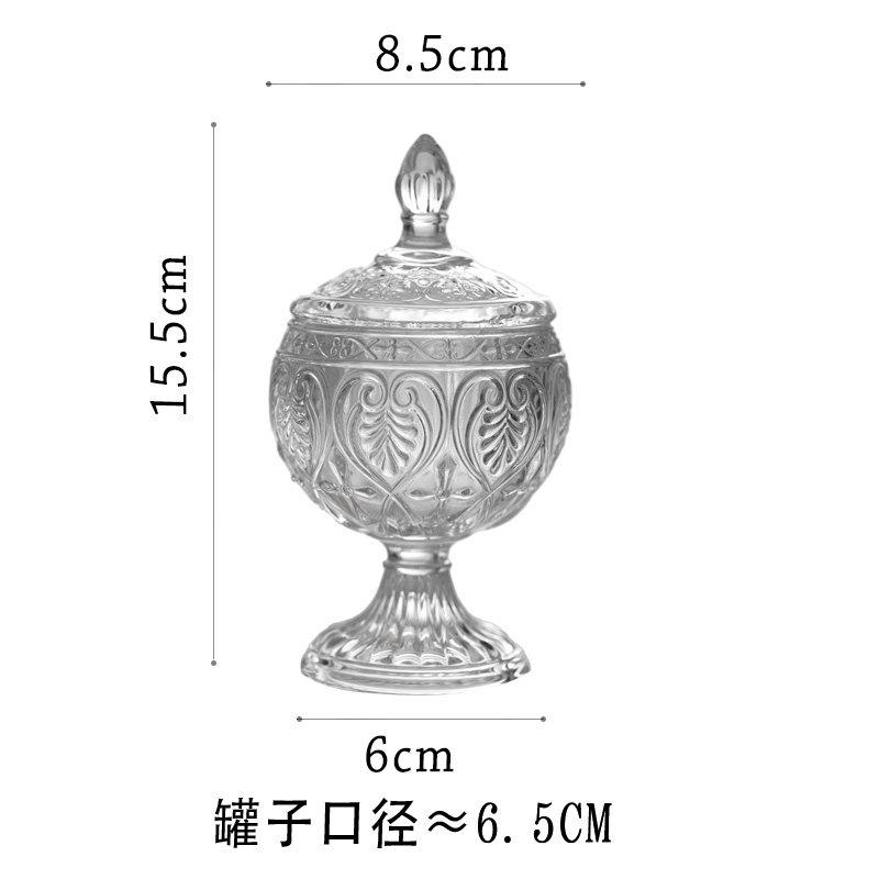 

Exquisite Vintage French Style Embossed Glass Jar Elegant Container for Candy Jewelry Storage Home Decoration Tool Accessories