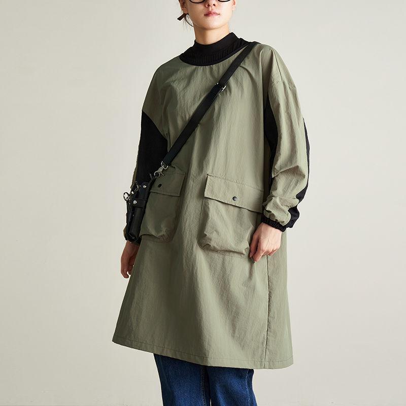 

Кухня Парикмахерская Длинный рукав Домашняя готовка Уборка Обратная одежда Сращивание Питомец Работа Фартук армия зеленый