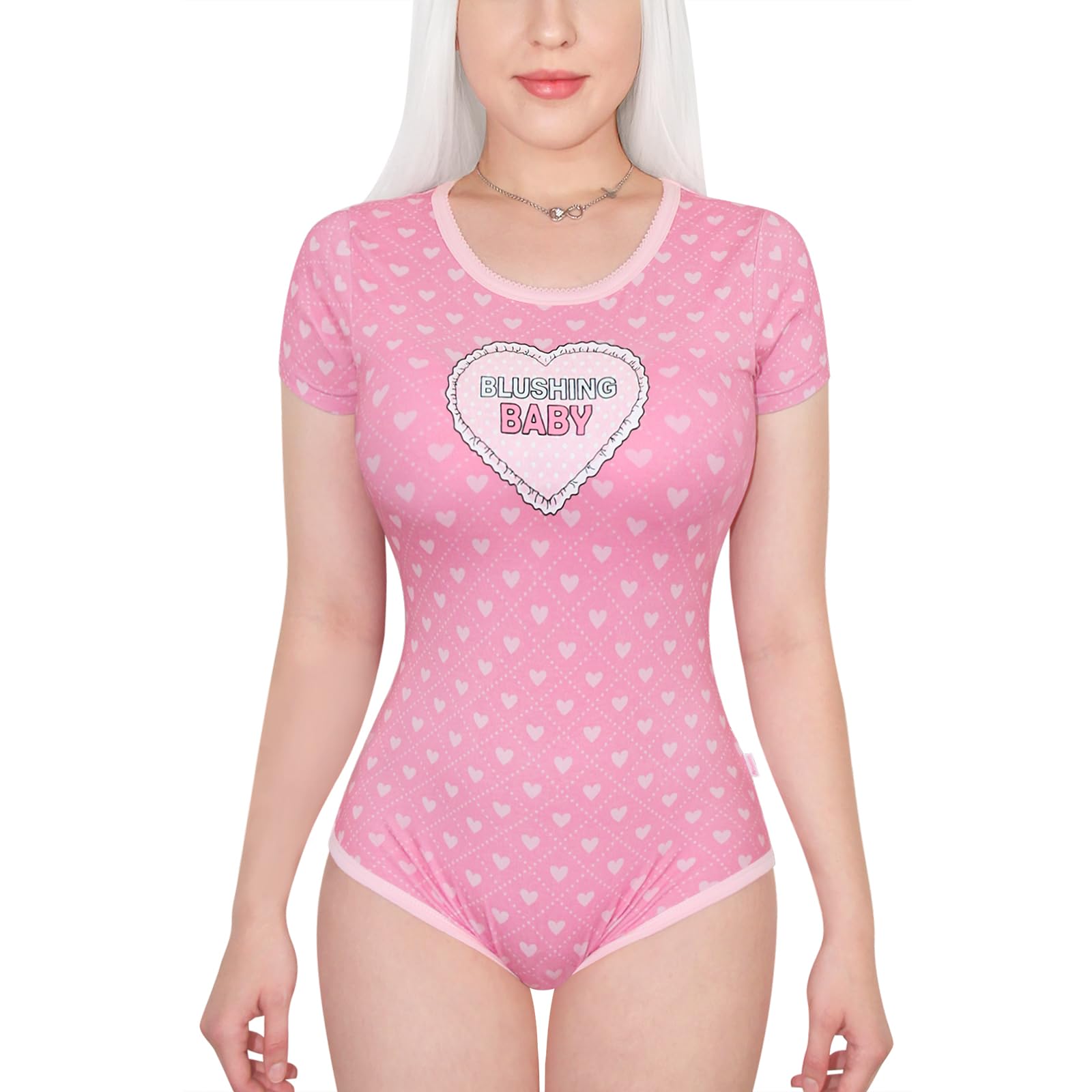 

[LittleForBig] Взрослый ромпер [Смущающий малыш] Хлопковый пижамный боди, Размер S