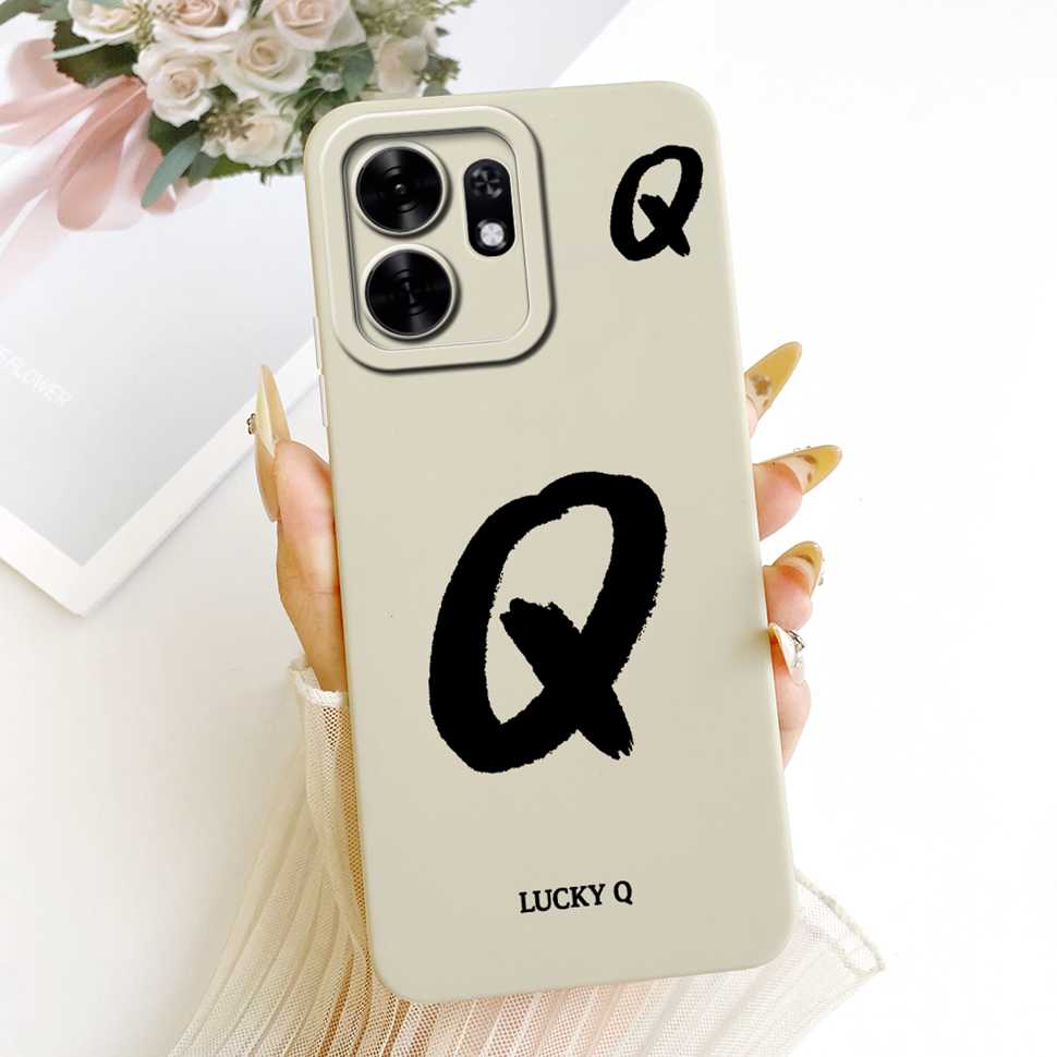 For Honor X6d X6D 5G Case LNA-NX1 Simple Lucky Letters A-Z Silicone Back Cover For Honor Play 60A 60a 5G NLA-AN00 Bumper Shell