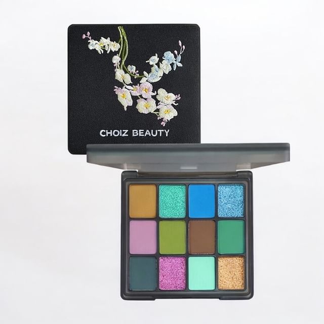 CHOIZ BEAUTY - Plant Series 12-Color Eyeshadow Palette Moth Orchid - 16.5g