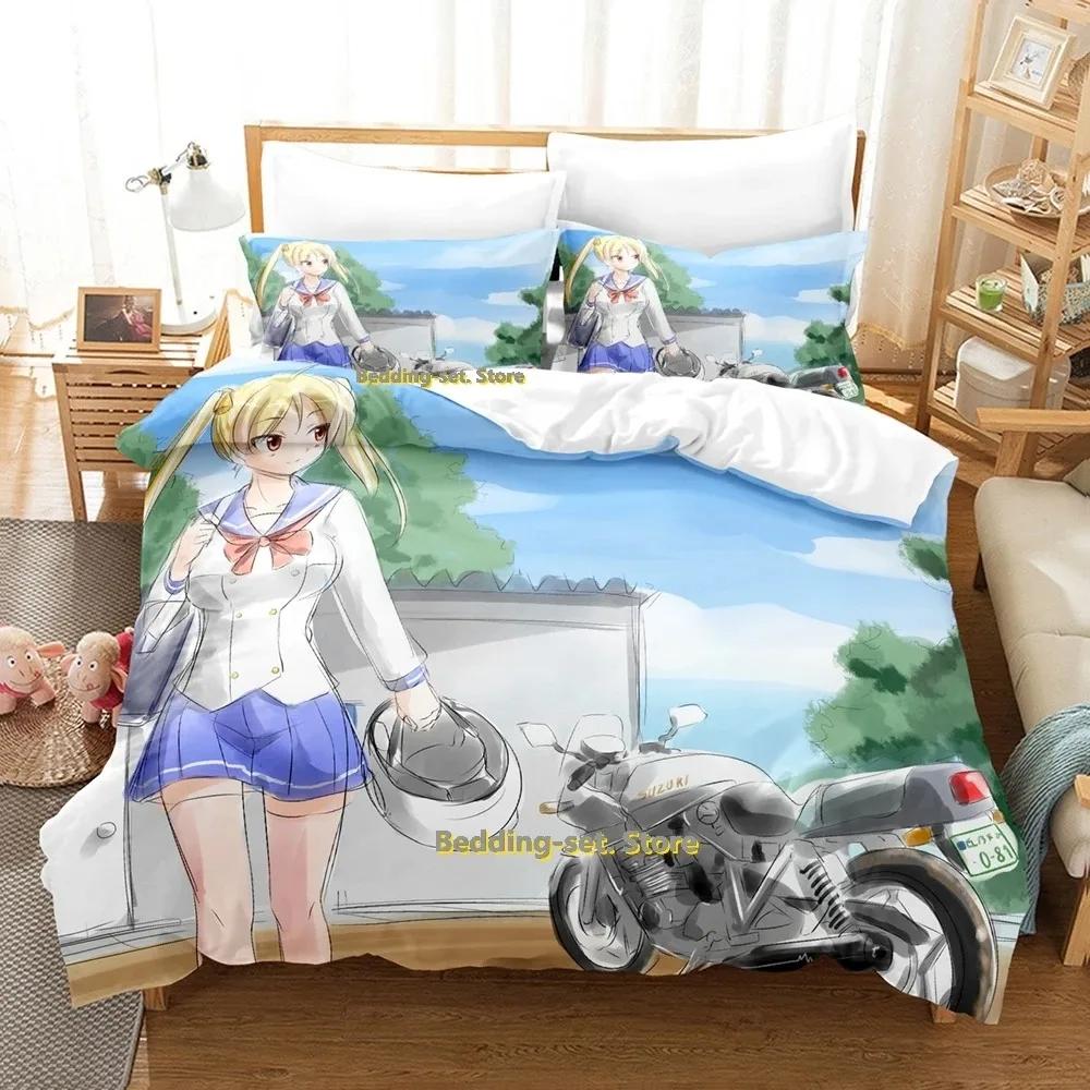 Bakuon!! Bedding Set Single Twin Full Queen King Size Bed Set Adult Kid Bedroom Duvetcover Sets 3D Print Anime Bed Sheet Set