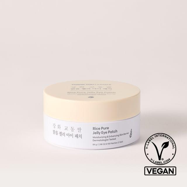 THANK YOU FARMER - Rice Pure Jelly Eye Patch 60 patches