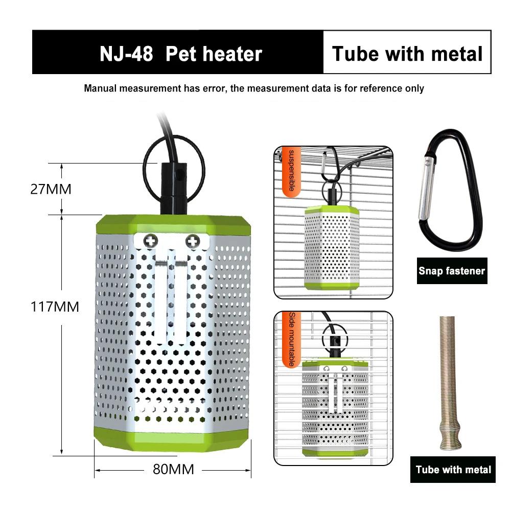 

Можно подвешивать и монтировать сбоку. Высокая температура и прочность без деформации. Сетчатый чехол, защищающий от ожогов. Абажур для лампы с подогревом для рептилий.