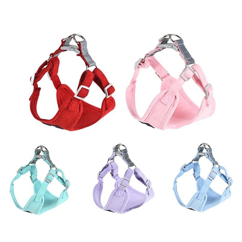 Breathable Pet Harness for Small Medium Dog Cat Harness Leash Set Reflective Puppy  Walking Leash Lead Chihuahua French Bulldog