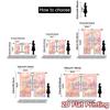 Set Of 2 Flat Printing Curtains Without Rod Birthday Bliss Chic Print Versatile Fabric Decorations Inside Made Polyester