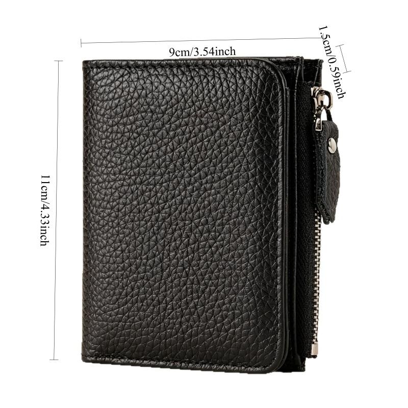 Slim short wallet Large capacity women's wallet Zipper change bag Card bag