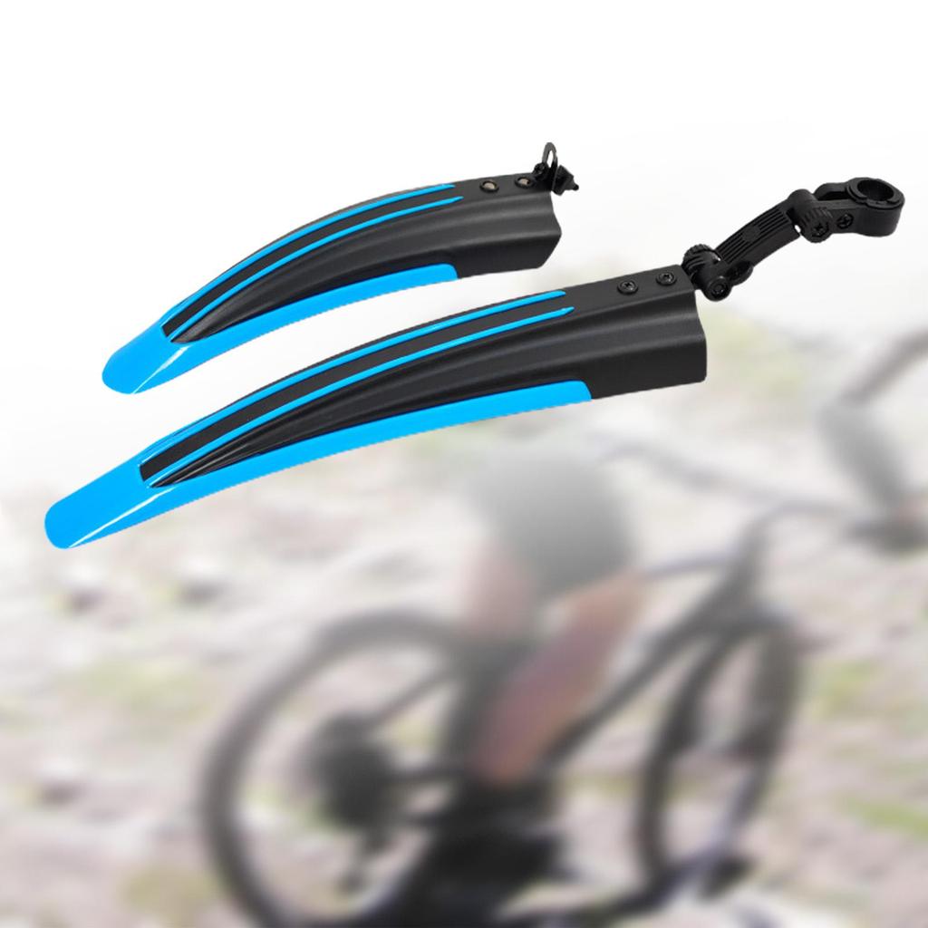 1 Pair Bike Mudguard Front Rear Set Universal Adjustable PP Material Lengthened Widened Easy Clean