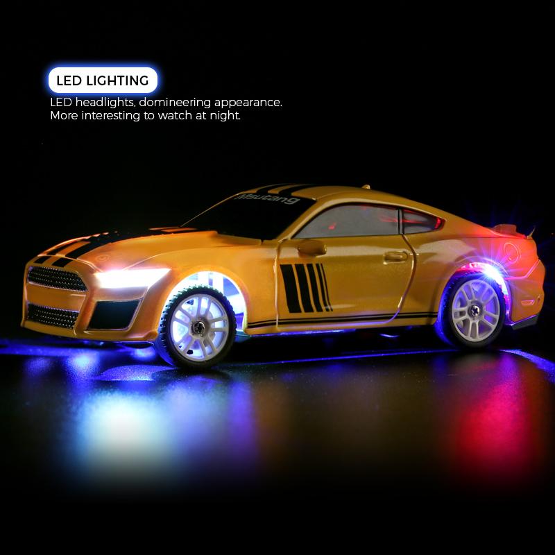 WLtoys K4308 1:43 2.4G RC Drift Racing Car With LED Lights 4WD Gyroscope High Speed RTR Remote Control Car Toy For Kid Gift