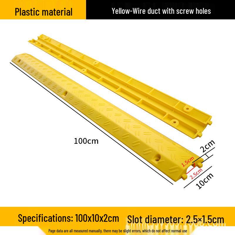 PVC Speed Bump: Indoor Cable Protection & Anti-Crushing Trough