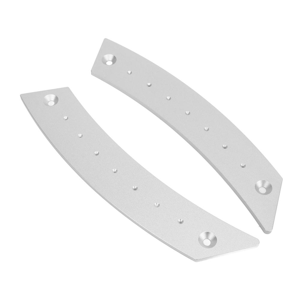 2 Stück Türverkleidung Zuggriff Set Aluminiumlegierung Arbeitssparend Hochfest Rostfrei für Autos Silber