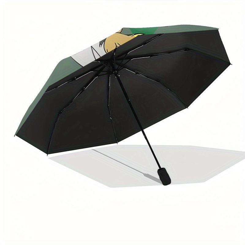 Disney Tinkerbell, Tinker Bell Automatic Open/Close Umbrella - Cute Umbrella with Cute Design, Portable 3-Fold Compact Umbrella for Men & Wo