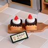 10Pcs 1/12 Scale Dollhouse Miniature Dessert Fruit Cake Play Kitchen Food Diy Jewelry Accessories For Doll Accessories