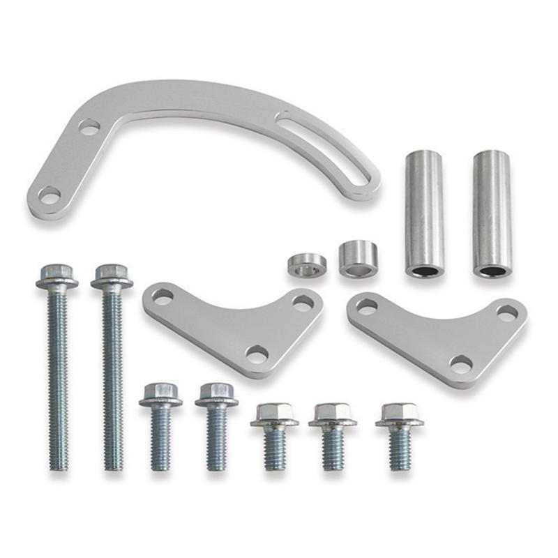 For SBC Power Steering Pump Bracket Compatible For Spare Parts 350 Small Block LWP Long Water Pump 551522 Adjustable