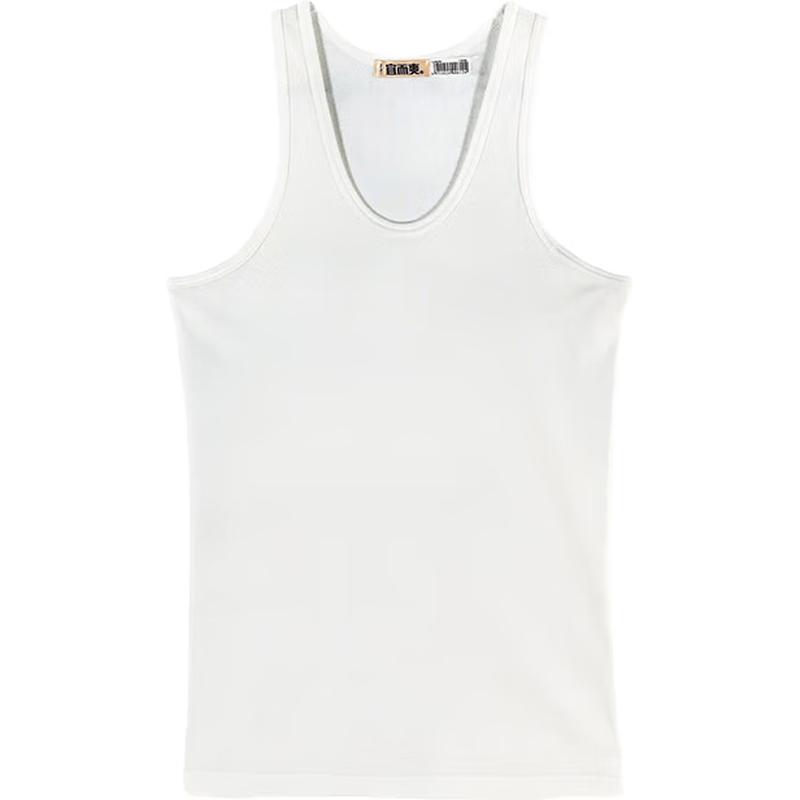 Yiershuang Men s Ribbed Antibacterial Sleeveless Undershirt XL