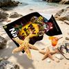 Custom Name Personalized PAW Patrol Print Beach Towel, for Trip Camping Beach Party Home Decor, Birthday Gift for Family & Friends