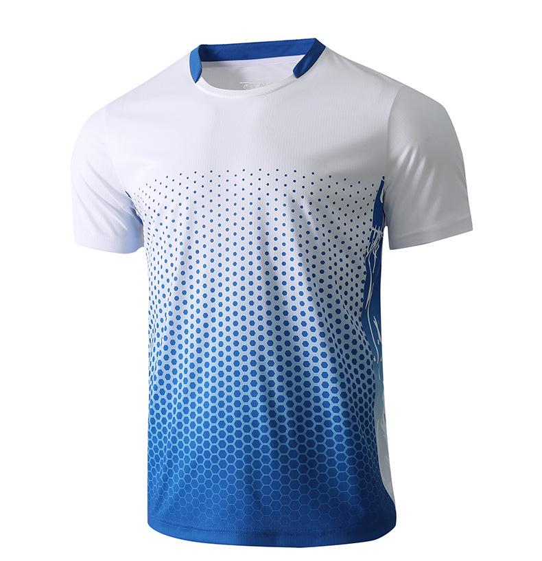 Unisex Quick-Dry Short-Sleeve Sports T-Shirt for Summer - Great for Badminton, Tennis, and Table Tennis