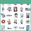 50pcs Genshin Impact Sticker Set Waterproof Reusable For Luggage Cases