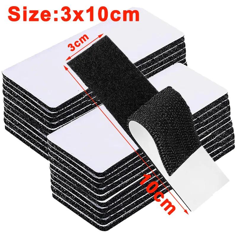 16/20/30/50mm Hook and Loop Strips Strong Back Adhesive Fastener Mounting Tape Sticky Dot for Carpet Anti Slip Pad Fixed 5-30Set
