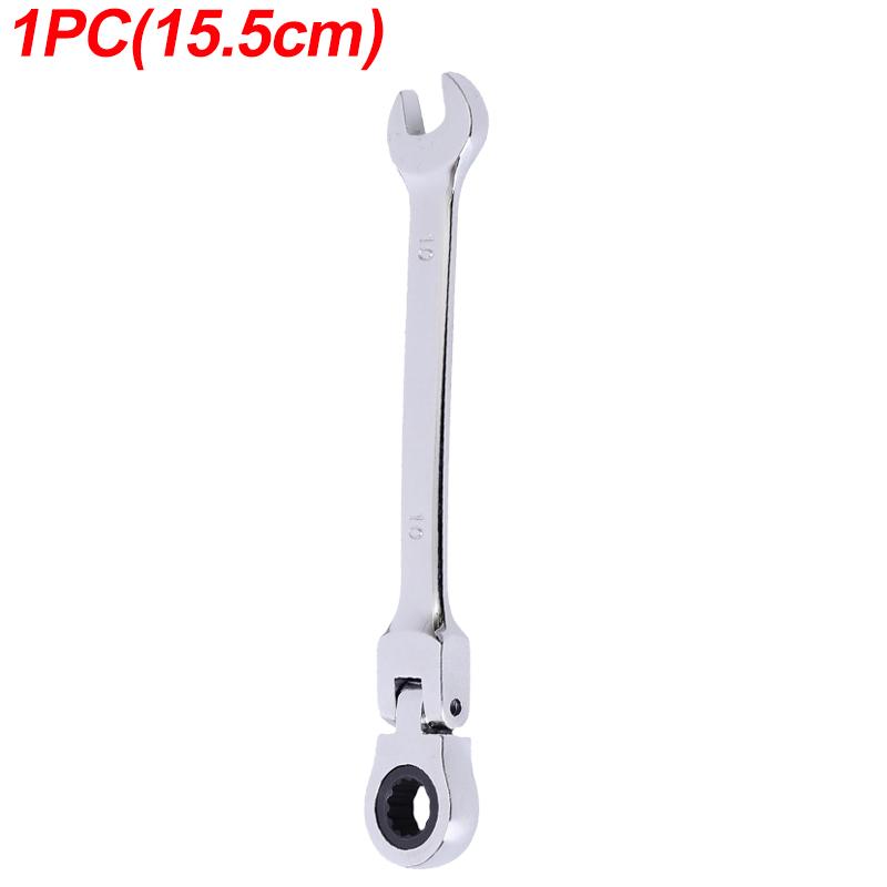 High-carbon Steel Ratcheting Wrench Adjustable Open Flex-Head Combination Spanner Metric Ratchet Wrenches Car Repair Tools