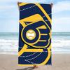 Milwaukee Brewers Logo Print Beach Towel, Large Soft Quick Dry Towel for Beach Camping Swimming