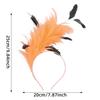 Colorful Feather Headband Headdress Prom Decoration Headband Party Dance Stage Performance Festival Carnival Accessories
