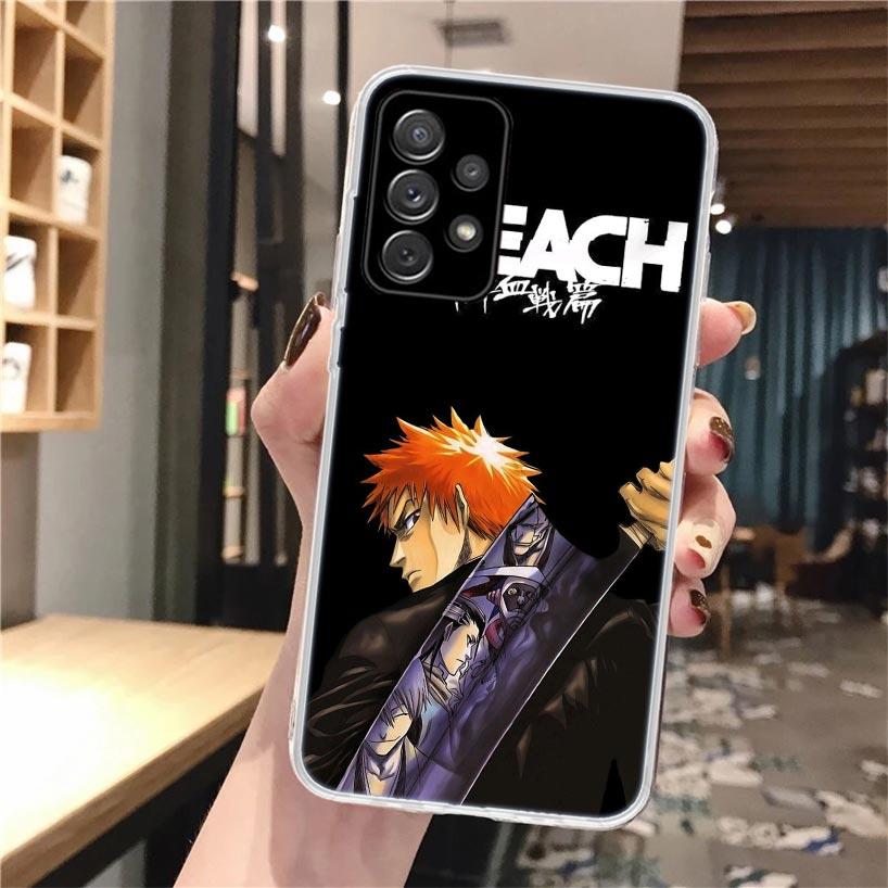 Kurosaki Ichigo Bleach Soft Phone Case For Samsung Galaxy A52 A42 A32 A12 A22 A51 A50S A30S A20S A10S A71 A41 A31 A21S A40 A20E