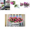 Artificial 35cm Morning Glory Flower Silk Petunia Vine Wall Home Decor