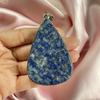 Blauer Lapislazuli Anhänger mit Silberketten-Halskette 925 Sterlingsilber Anhänger