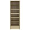 Eingang offener Schuhschrank, 6 Regale, Eckschrank im Wohnzimmer, multifunktionaler Schuhschrank, 31,5x35x90 cm