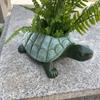 Decorative Turtle Planter Statue Rustic Style Animal Sculpture Succulent Pot  Outdoor Decoration