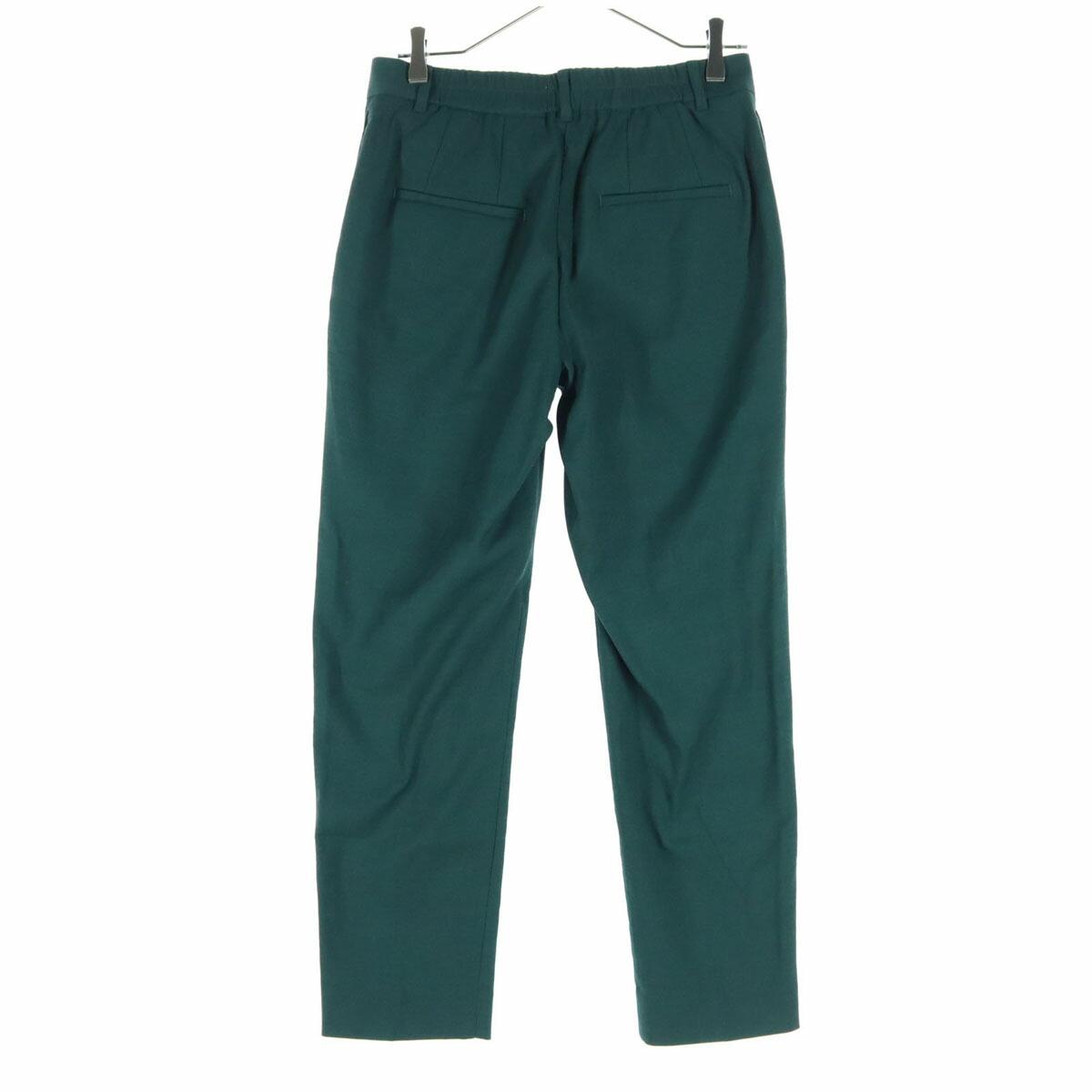 Old clothes unused PLST tapered pants L green ladies [used]