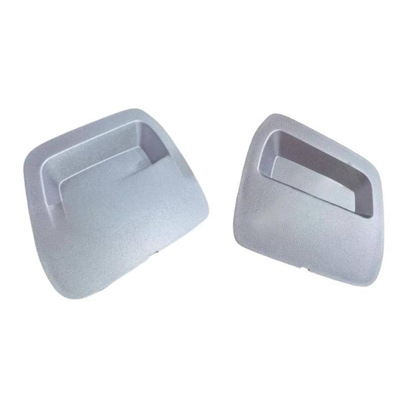 For Daily Driving Silver Tow Hook Cover ABS Plastic Material Sturdy Construction Lightweight Design Sleek Appearance