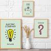 Save Water Laundry Posters Electric Company Wall Art Canvas Paintings Prints Funny Quote Pictures for Bathroom Home Decoration
