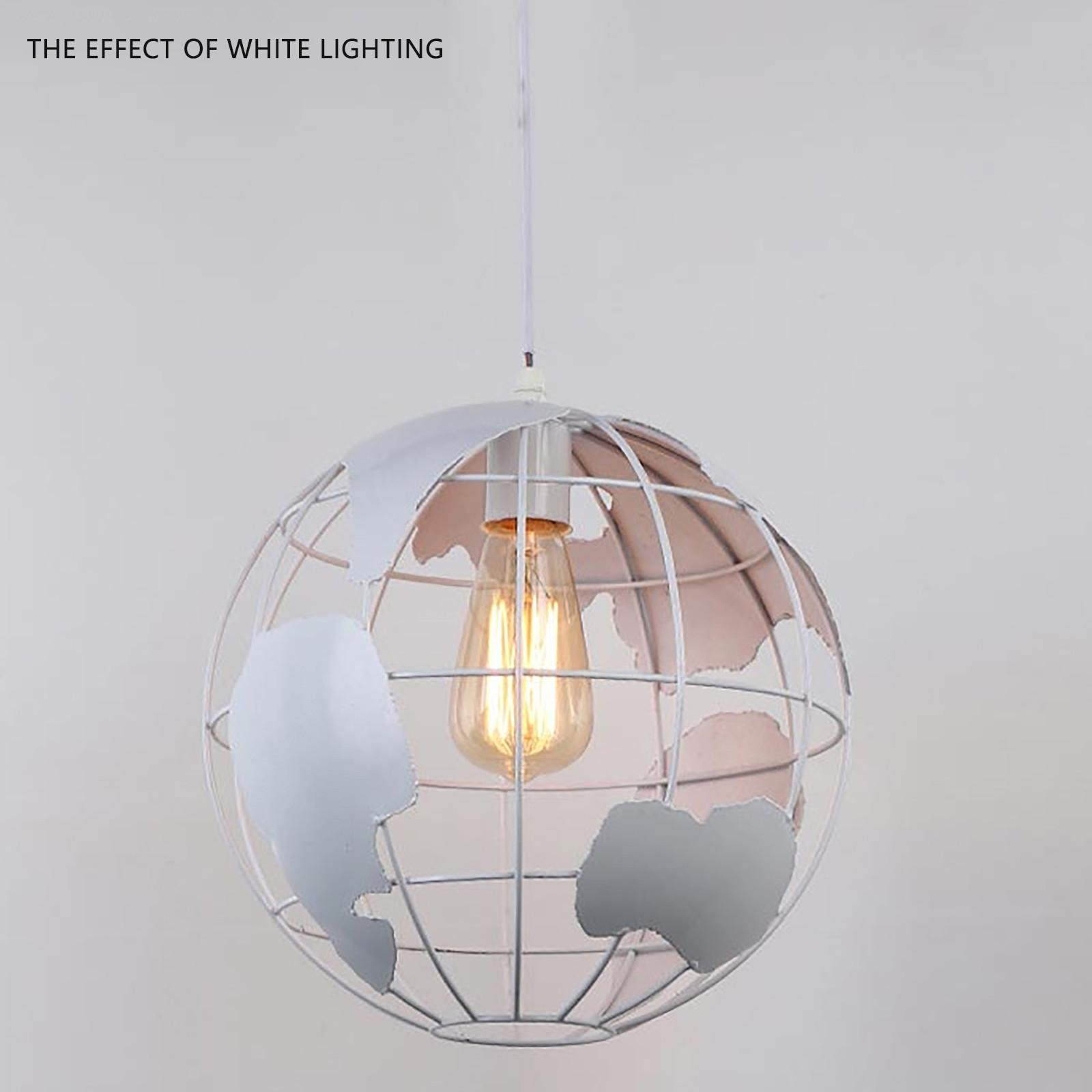 

-Single Head Chandelier Retro Ceiling Suspension Metal Suspensions Fixtures білий