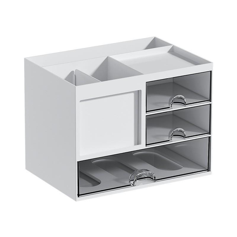 Desk Organizer With Drawers Multi-functional Pen Holder Students Office Large Capacity Storage Box