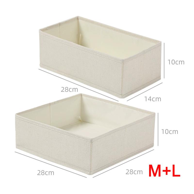 1/3pcs Fabric Cabinet Underwear Organizer Drawer Closet Storage for Clothes Bra Socks Underpants - Neatly Arranges Your Drawers