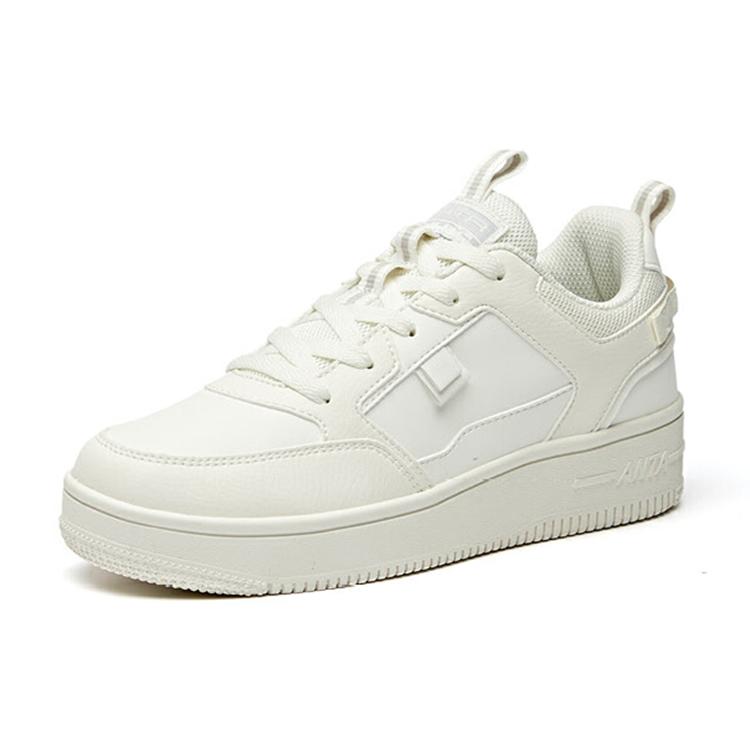 Anta Life Collection Abrasion Resistant Breathable Low top Skateboard Shoes Women's White 922018061-2