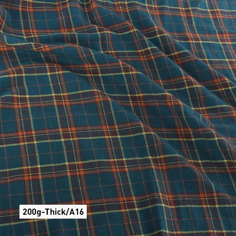 Scottish Checks Polyester Cotton Fabric Medium/Thick Classic Stylish Fabric for Sewing Clothes Skirts Dresses Tartan Designer