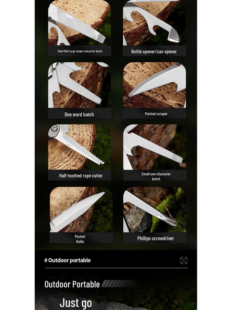 Alicates Multiusos Portátiles de Acero Inoxidable para Exterior