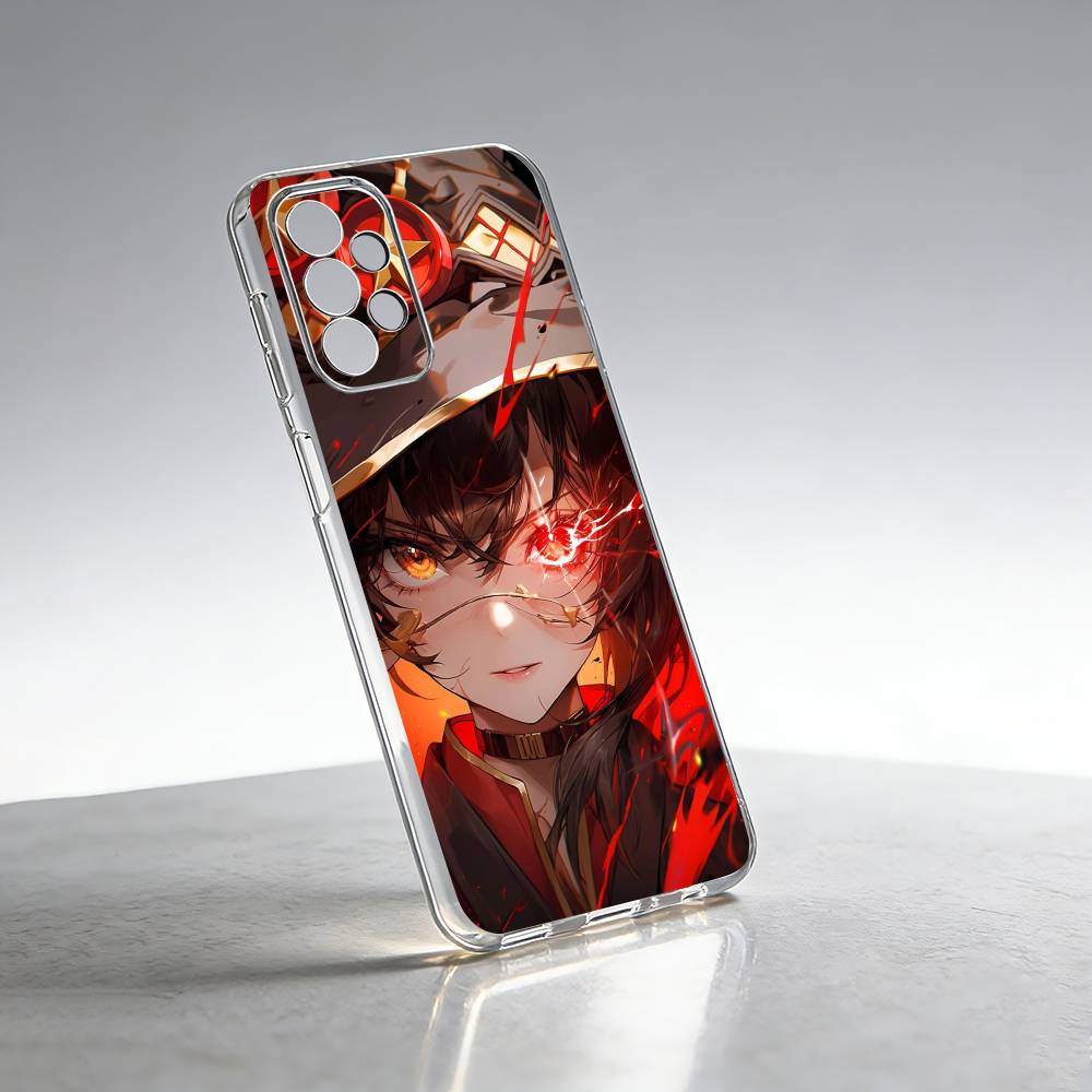 Megumin-n Anime KonoSubaS-S Phone Case For Samsung S25,S24,S21,S22,S23,S30,Ultra,S20,Plus,Fe Transparent Cover