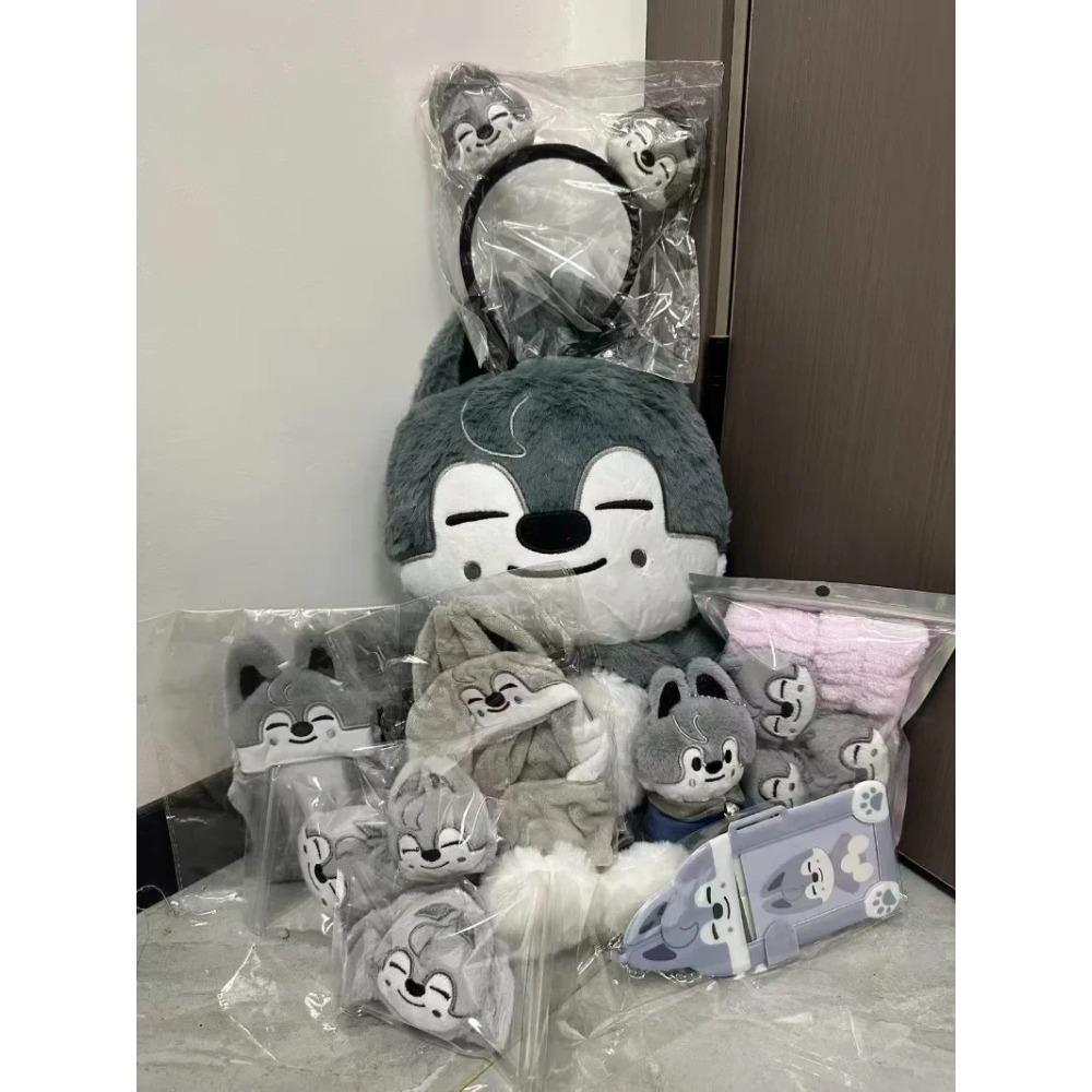 50cm Kpop Skzoo Plush Toy Wolfchan Kawaii Cartoon Stuffed Animal Plushie Doll Large Size Kids Babies Sleeping Pillow Gift 2025