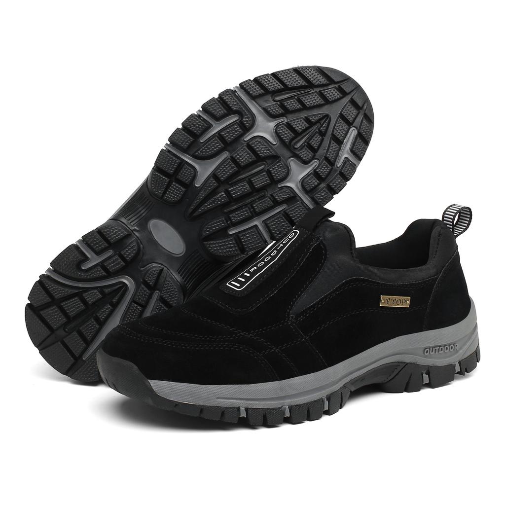 Zapatos de exterior para hombre de gran tamaño, zapatillas de deporte, zapatos de cuero de ante, zapatos de senderismo para hombre