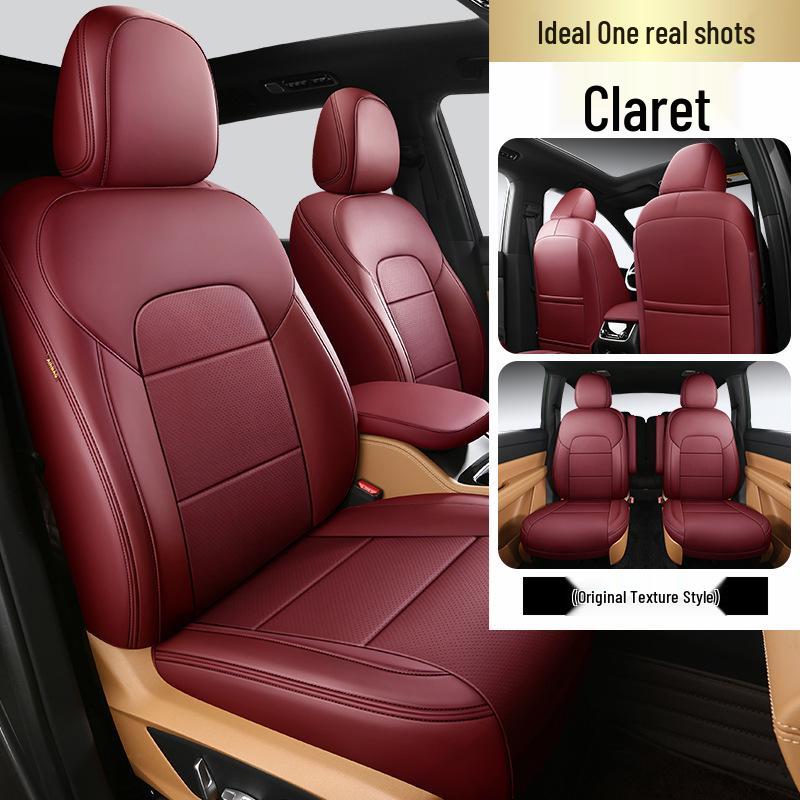 Nappa Leather Full-Cover Car Seat Cushion - Custom Fit for One Special Car, All-Season Use